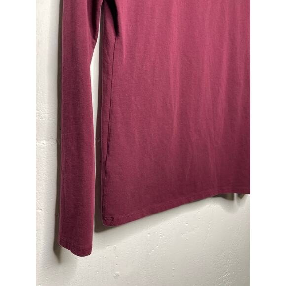 Peruvian Connection Burgundy Wine Red Turtleneck Top Womens Size Small - Picture 6 of 6